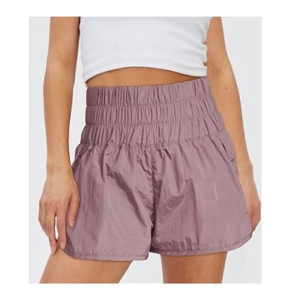 Free People Movement Athletic Shorts Pull On Moonlight Mauve Women's Size Large - Picture 1 of 9